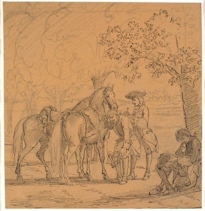Frederik V hyväksyy teologin hakemuksen, (C. D. Biehl