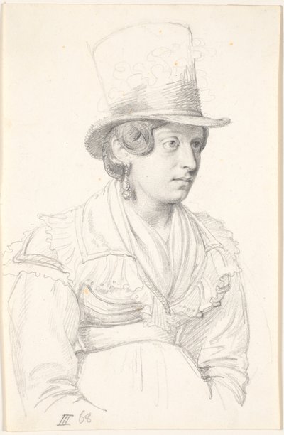 Italialainen nainen silinterillä tekijältä Wilhelm Marstrand