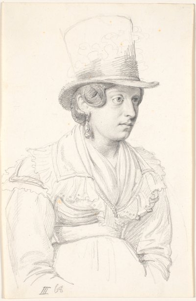 Italialainen nainen silinterillä tekijältä Wilhelm Marstrand