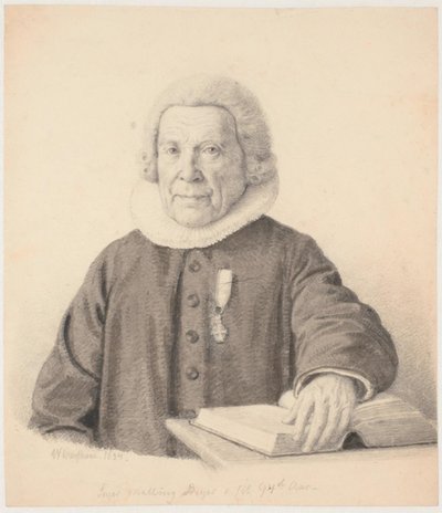 Pastori "Seyer Malling Beyer i sit 94de Aar" tekijältä Wilhelm Marstrand