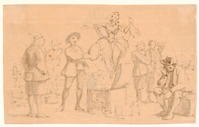 Peder Paars 1. Kirja 2. Laulu. Venus nousee arkusta tekijältä Wilhelm Marstrand