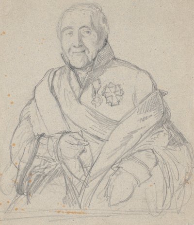 Muotokuvatutkimus salaneuvos Bornemannista tekijältä Wilhelm Marstrand