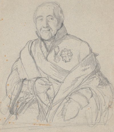 Muotokuvatutkimus salaneuvos Bornemannista tekijältä Wilhelm Marstrand