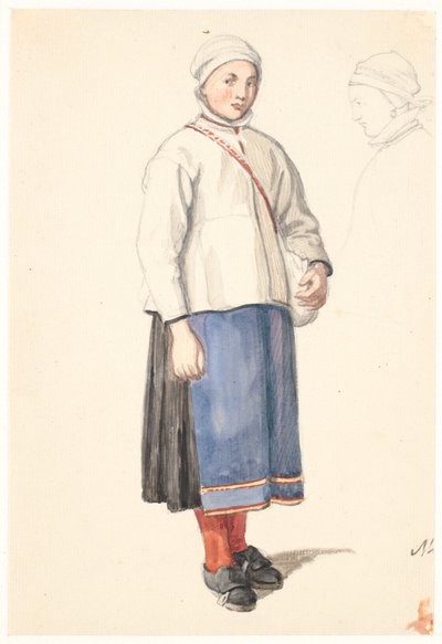 Pysyvä ruotsalainen talonpoikatyttö tekijältä Wilhelm Marstrand