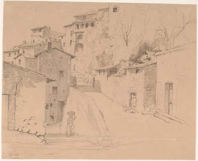 Via Piave med La Porta Su ja Olevano Romano tekijältä Wilhelm Marstrand