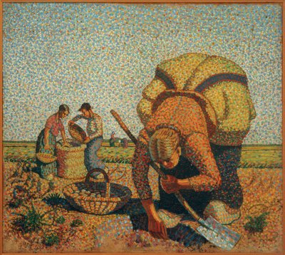 Kartoffelernte II tekijältä Wilhelm Morgner