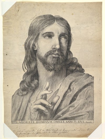 Kristuksen siunauksen rintakuva, 1600-luku. tekijältä Wilhelm Traut
