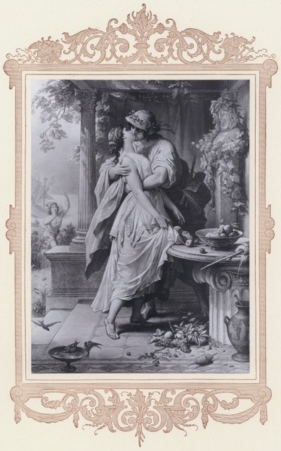 Dora, Alexis ja Dora (litho) tekijältä Wilhelm von (after) Kaulbach