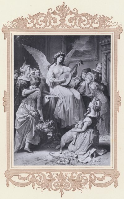 Mignon, Wilhelm Meister (litho) tekijältä Wilhelm von (after) Kaulbach