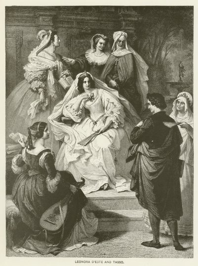 Leonora dEste ja Tasso tekijältä Wilhelm von Kaulbach