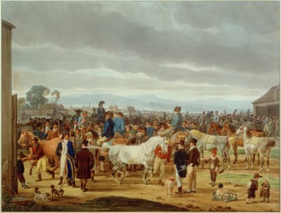 Hevosmarkkinat tekijältä Wilhelm von Kobell