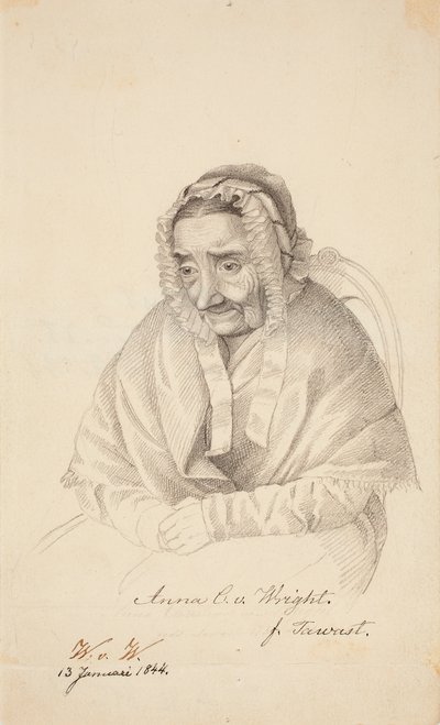 Anna Christina von Wright, taiteilijan isoäiti. tekijältä Wilhelm von Wright