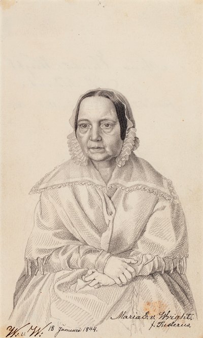 Maria Elisabeth von Wright, taiteilijan äiti. tekijältä Wilhelm von Wright