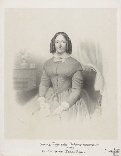 Anna Agnesia Bruce-Schimmelpenninckin muotokuva tekijältä Wilhelmus Cornelis Chimaer van Oudendorp