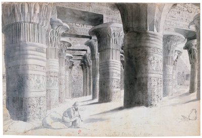 "Portico of Esuch, Egypti", 1822 tekijältä Wilkinson
