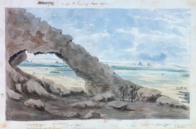 "Näkymä pyramideille, Egypti", 1800-luku tekijältä Wilkinson