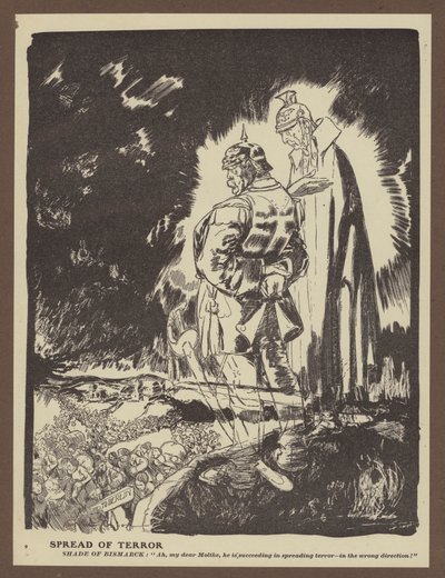 Terrorin leviäminen (litho) tekijältä Will Dyson