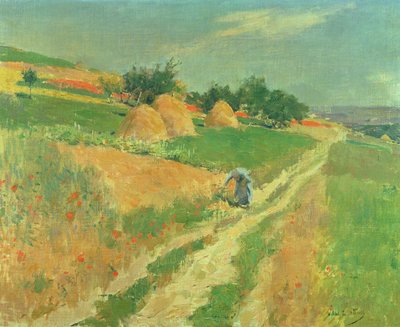 Villien kukkien poimiminen tekijältä Willard Leroy Metcalf
