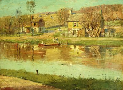 Heijastuksia vedessä, n. 1895-1919 tekijältä Willard Leroy Metcalf