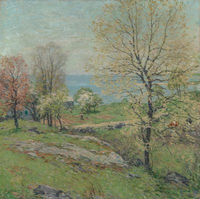 Orastava tammi, 1916. tekijältä Willard Leroy Metcalf