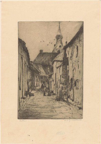 Hattem (alkuperäinen nimi esineessä) tekijältä Willem Adrianus Grondhout (signed by artist)