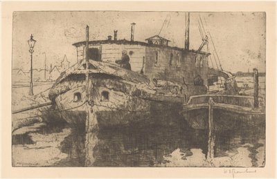 Laakhaven Haagissa tekijältä Willem Adrianus Grondhout (signed by artist)