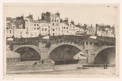 Pont Neuf (alkuperäinen nimi esineessä) tekijältä Willem Adrianus Grondhout (signed by artist)