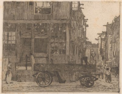 Zwanenburgwal Amsterdamissa tekijältä Willem Adrianus Grondhout