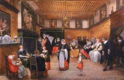 Syntymäpäivä, 1629 tekijältä Willem Anthonissone Anthonis