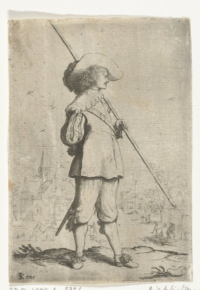 Seisova sotilas tekijältä Willem Basse (attributed to)