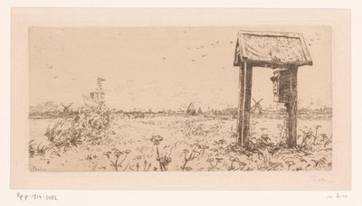 Niityt Kaagilla, postilaatikolla Postilaatikko, Kaag (alkuperäinen nimi) tekijältä Willem Bastiaan Tholen (signed by artist)
