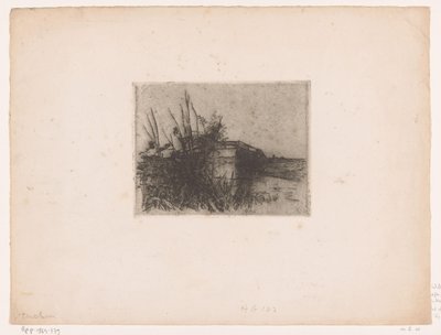 Silta ojan yli, lähellä Giethoornia Korkea silta, Giethoorn (alkuperäinen nimi) tekijältä Willem Bastiaan Tholen