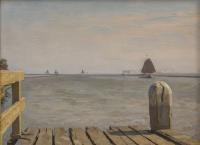 Laituri Enkhuizenissa. 1918 tekijältä Willem Bastiaan Tholen