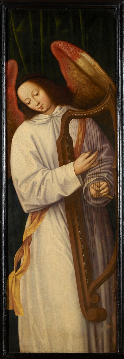 Enkeli soittaa harppua, noin 1559. tekijältä Willem Benson