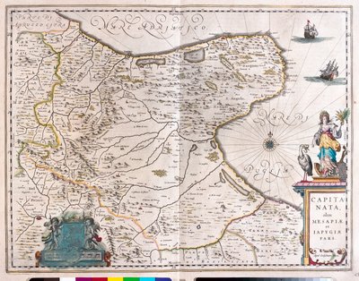 Foggia, Italia, Willem Blaeun teoksessa "Theatrum Orbis Terrarum, sive Atlas Novus", Amsterdam. tekijältä Willem Blaeu