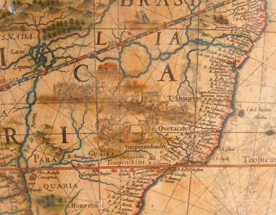 Suuri pari kirjaston maapalloa, maanpäällinen 1645/48, taivaallinen n. 1630 jälkeen tekijältä Willem Blaeu