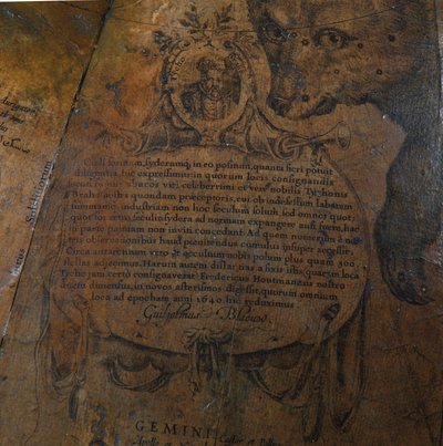 Suuri pari kirjaston maapalloa, maanpäällinen 1645/48, taivaallinen n. 1630 jälkeen tekijältä Willem Blaeu
