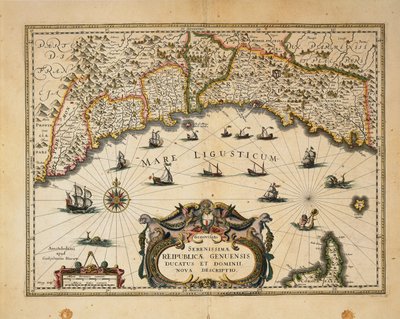 Monferraton herttuakunnan kartta, Willem Blaeun kaiverrus Italian alueilta tekijältä Willem Blaeu