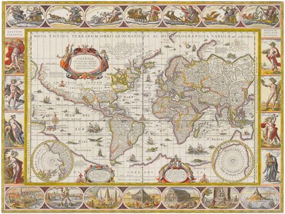 Nova totius terrarum orbis geographica ac hydrographica tabula Nova totius terrarum orbis geographica ac hydrographica tabula tekijältä Willem Blaeu