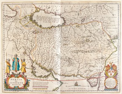 Persian valtakunta, teoksessa "Theatrum Orbis Terrarum, sive Atlas Novus", Willem Blaeu, Amsterdam. tekijältä Willem Blaeu