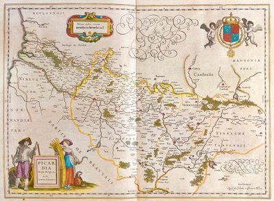 Piccardia, teoksessa "Theatrum Orbis Terrarum, sive Atlas Novus", Willem Blaeu, Amsterdam. tekijältä Willem Blaeu