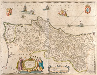 Portugali ja Algarve, teoksessa "Theatrum Orbis Terrarum, sive Atlas Novus", Willem Blaeu, Amsterdam. tekijältä Willem Blaeu