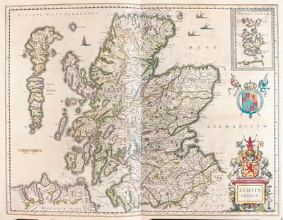 Skotlanti, teoksessa "Theatrum Orbis Terrarum, sive Atlas Novus", Willem Blaeu, Amsterdam. tekijältä Willem Blaeu