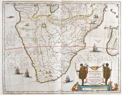 Etelä-Afrikka, teoksessa "Theatrum Orbis Terrarum, sive Atlas Novus", Willem Blaeu, Amsterdam. tekijältä Willem Blaeu