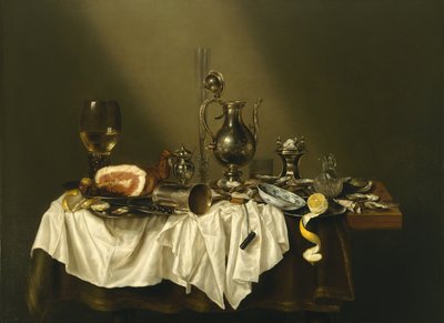 Juhlapala kinkun kanssa tekijältä Willem Claesz. Heda