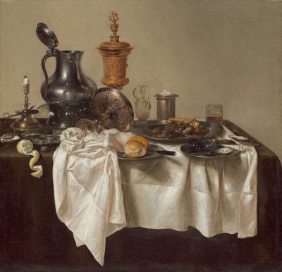 Juhlapala ja jauhelihapiirakka tekijältä Willem Claesz. Heda