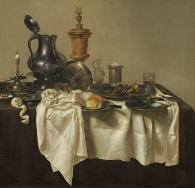 Juhlapala ja jauhelihapiirakka tekijältä Willem Claesz. Heda