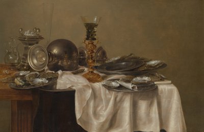 Aamiainen asetelma tekijältä Willem Claesz. Heda