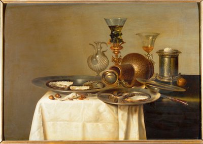 Pikarit ja osterit (öljy tammipuulle) tekijältä Willem Claesz. Heda