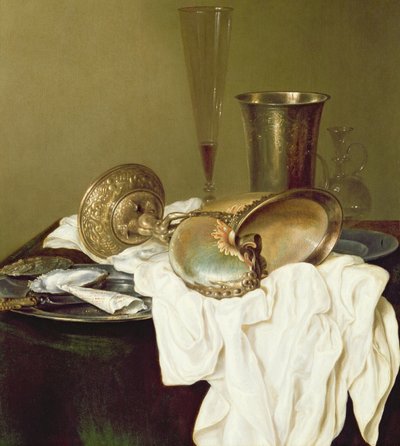 Asetelma Nautilus Cupin kanssa tekijältä Willem Claesz. Heda